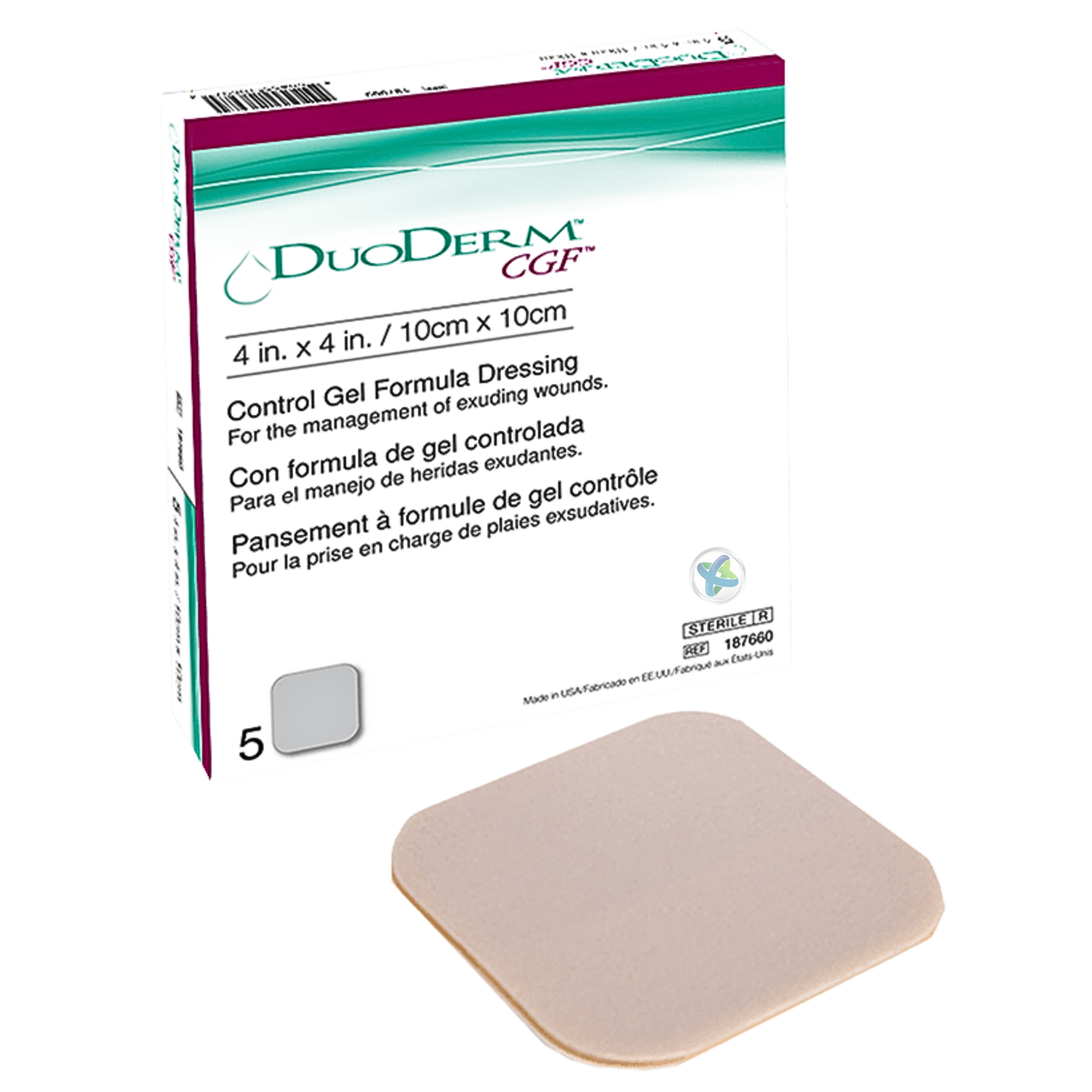 Apósito Heridas Hidrocoloide Exudativas DUODERM® CGF®
